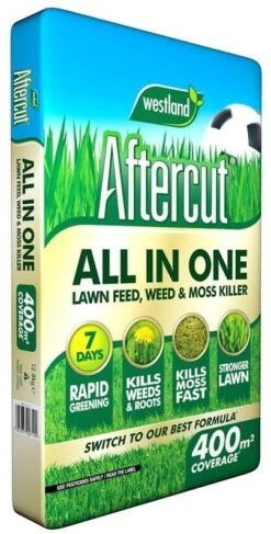Westlands Aftercut All In One Lawn Feed, Weed & Moss Killer