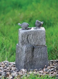 Woodlodge Bird Grey Water Feature