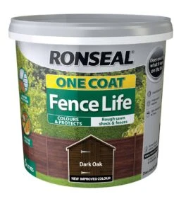 Ronseal OneCoat Fence Life - Dark Oak 5L