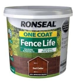 Ronseal OneCoat Fence Life - Red Cedar 5L